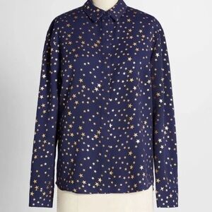 Sugarhill Brighton Searching the Stars Button-up: Size 8